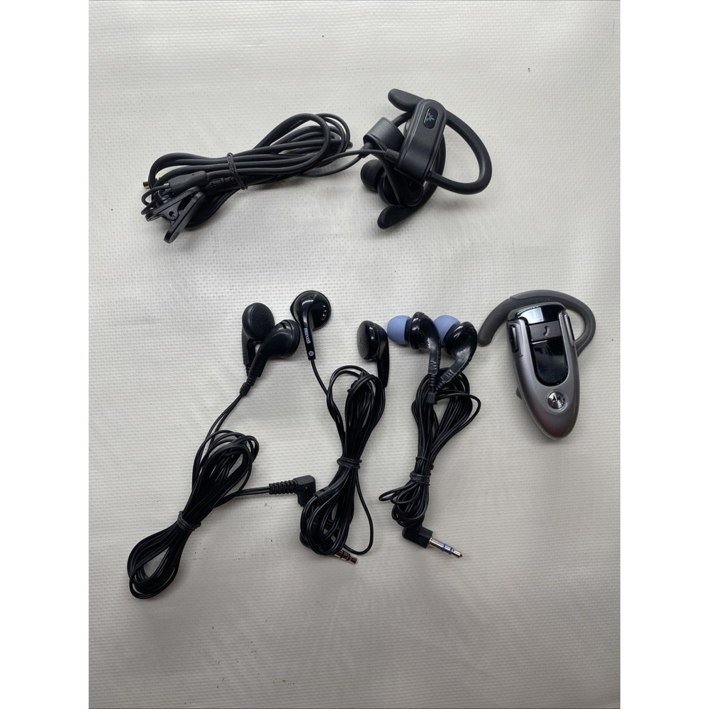 Lot 5 Motorola,Maxwell,billboard Tested Mix Vintage Headsets, Trucker,Ride Share
